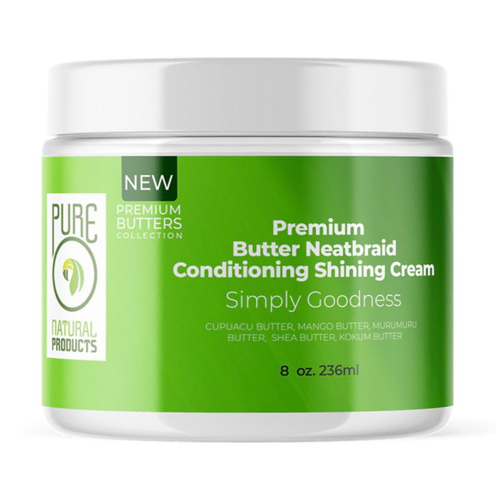 Pure O Butter Neatbraid Natural Conditioning Shining Hair Cream 8Oz (236ml)